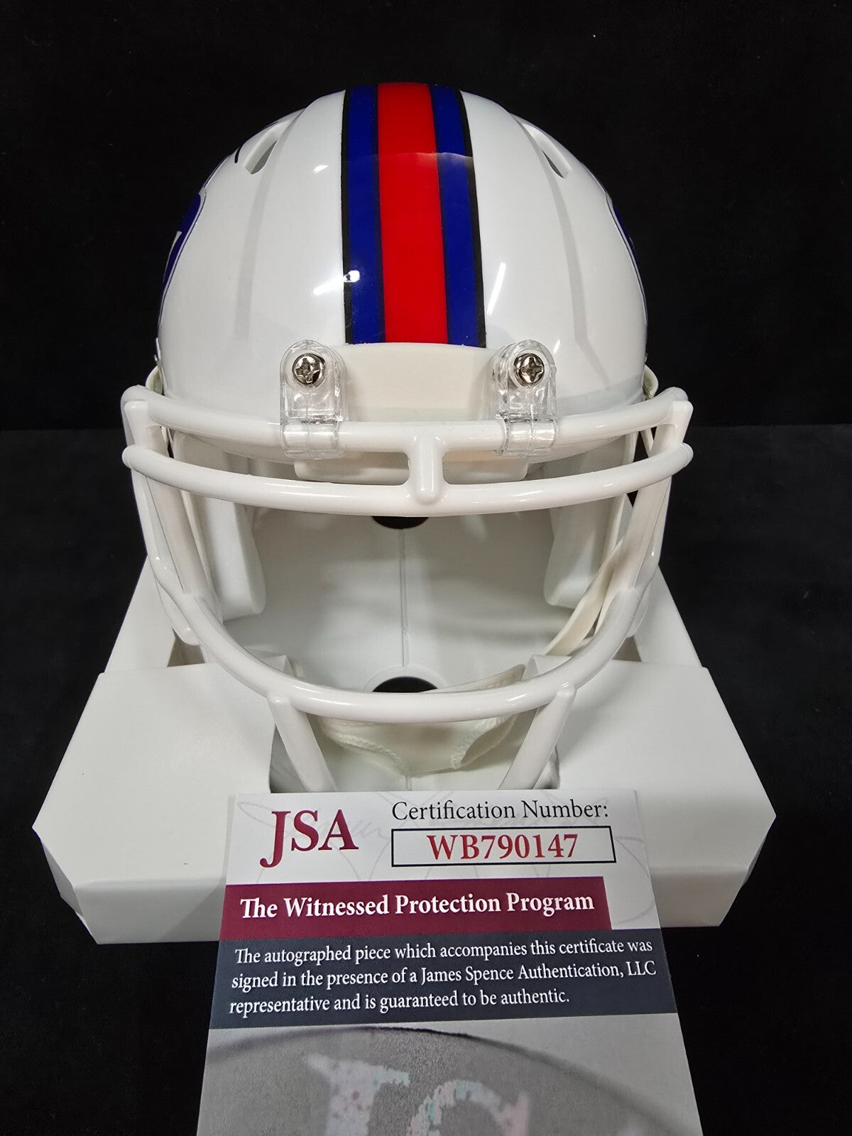 Buffalo Bills Frank Gore Signed Speed Mini Helmet Jsa Coa