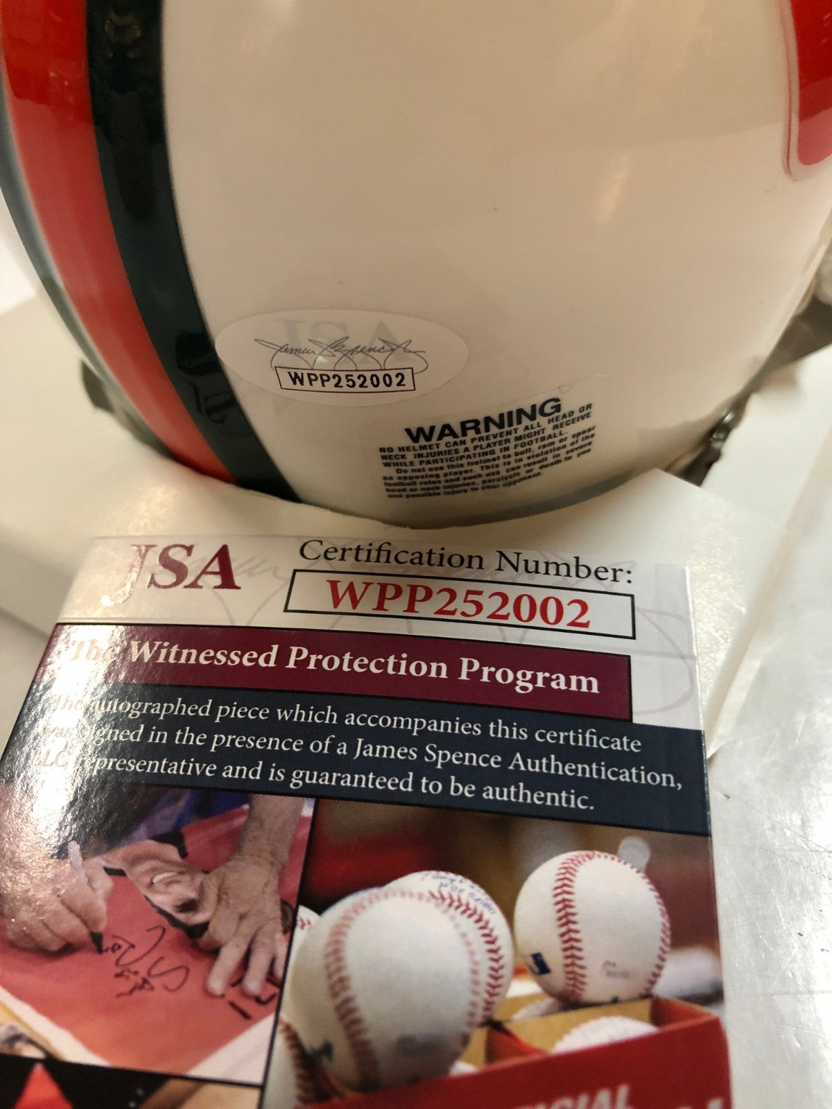 Warren Sapp Autographed Signed Miami Hurricanes Mini Helmet Jsa Coa