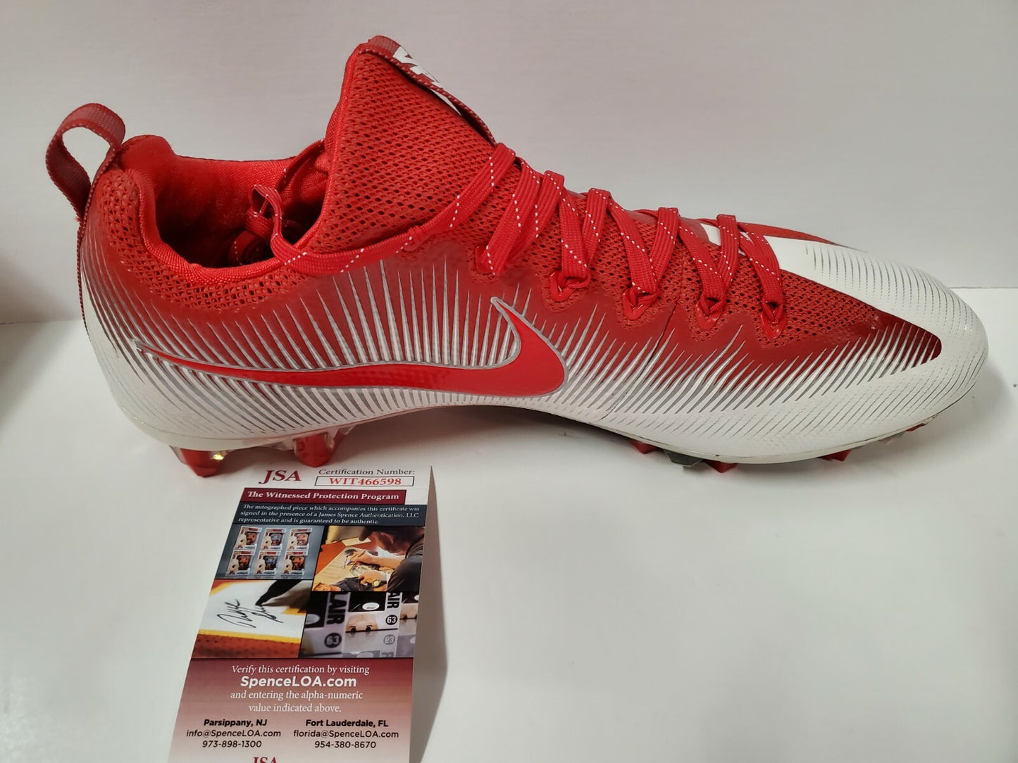 Irving Fryar Autographed Signed Cleat Jsa Coa