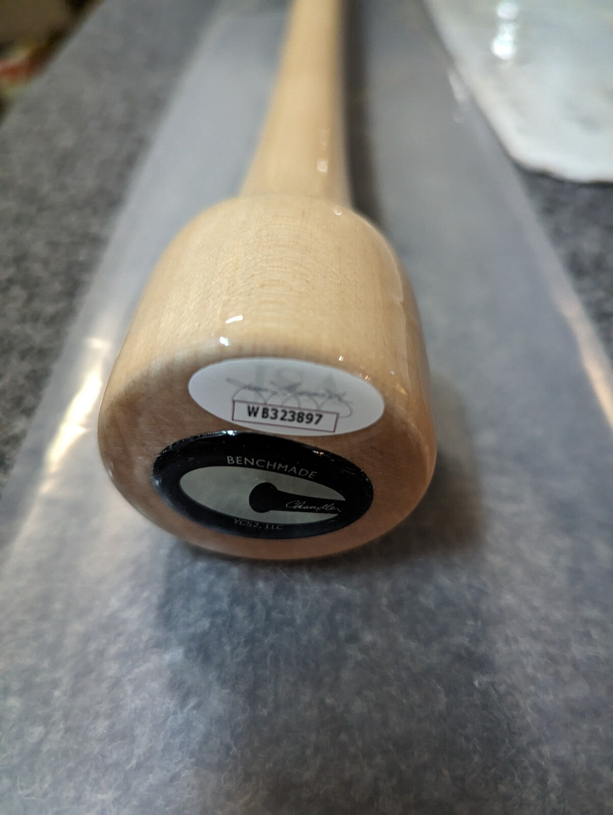 Cleveland Guardians Steven Kwan Autographed Game Model Baseball Bat Jsa Coa