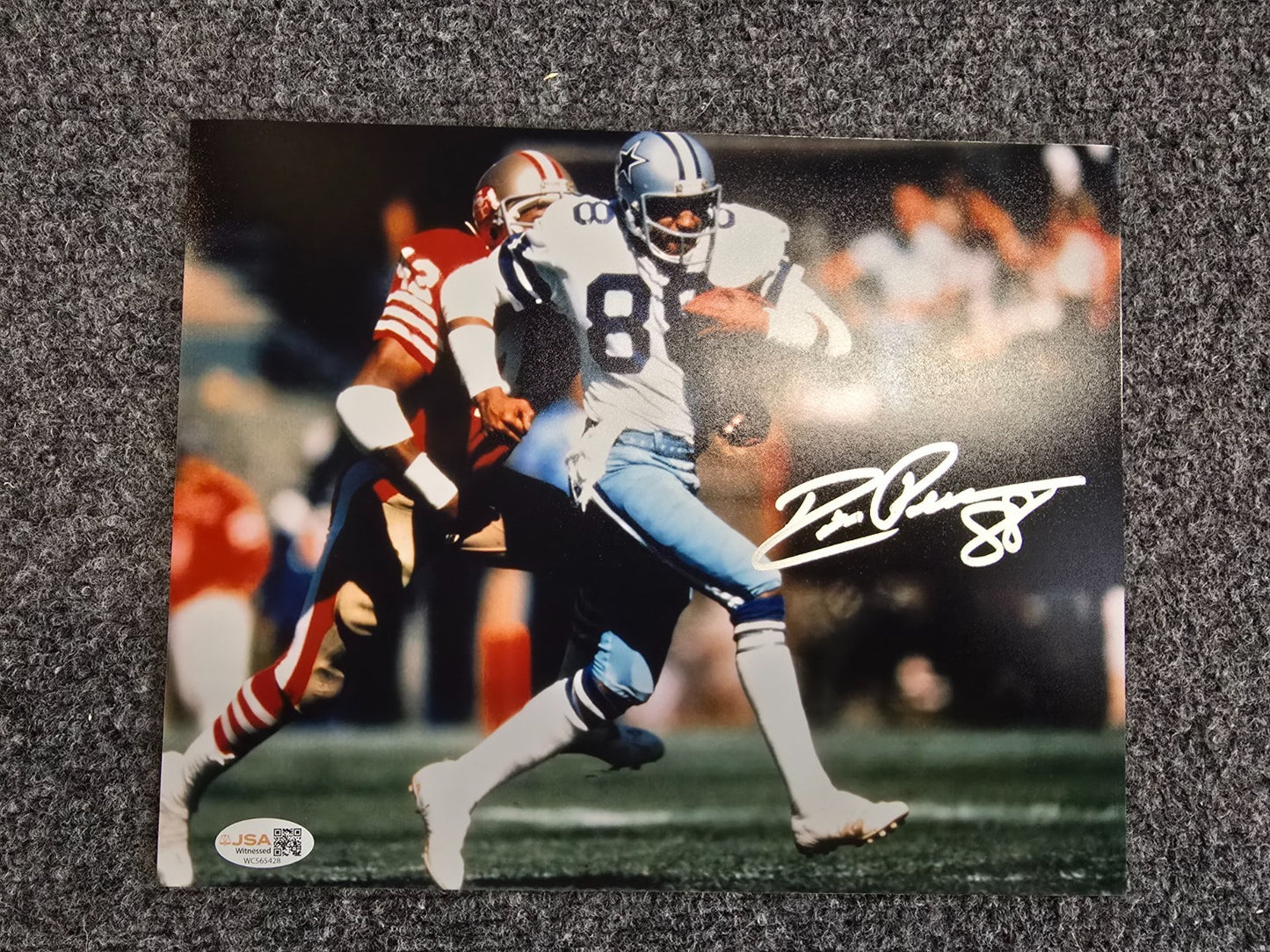 Dallas Cowboys Drew Pearson Autographed Signed Inscribed 8X10 Photo Jsa Coa