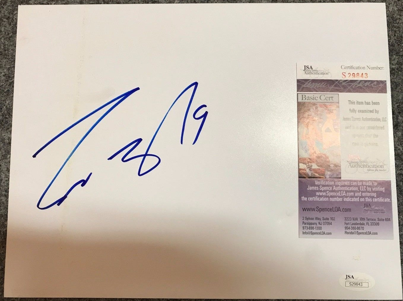 Scott Gomez Autographed Signed 8X10 Photo Sheet Jsa Coa