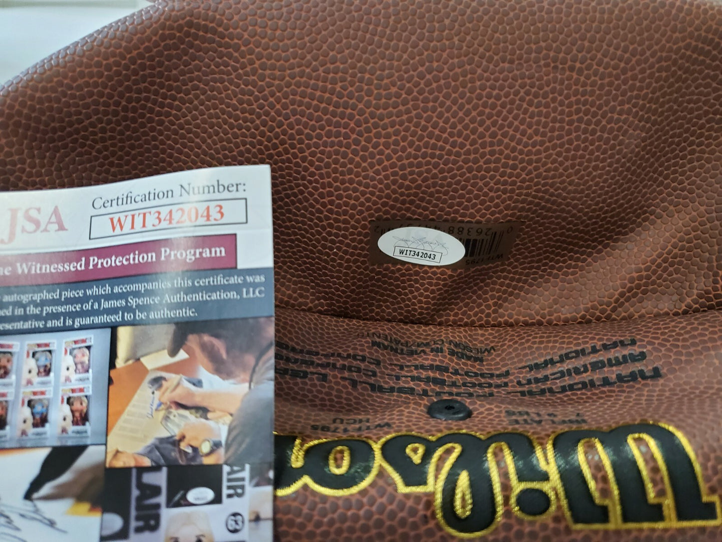 Denver Broncos Kj Hamler Autographed Signed Nfl Football Jsa Coa