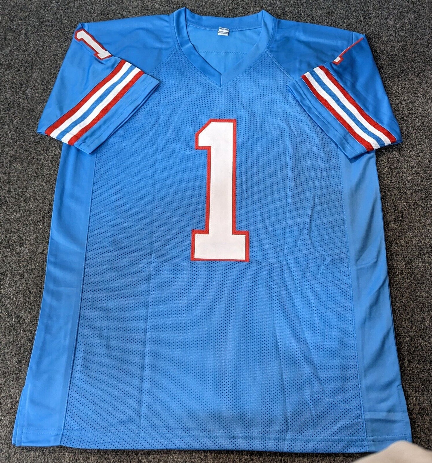 MVP Authentics Houston Oilers Warren Moon Autographed Signed Inscribed Jersey Jsa Coa 134.10 sports jersey framing , jersey framing