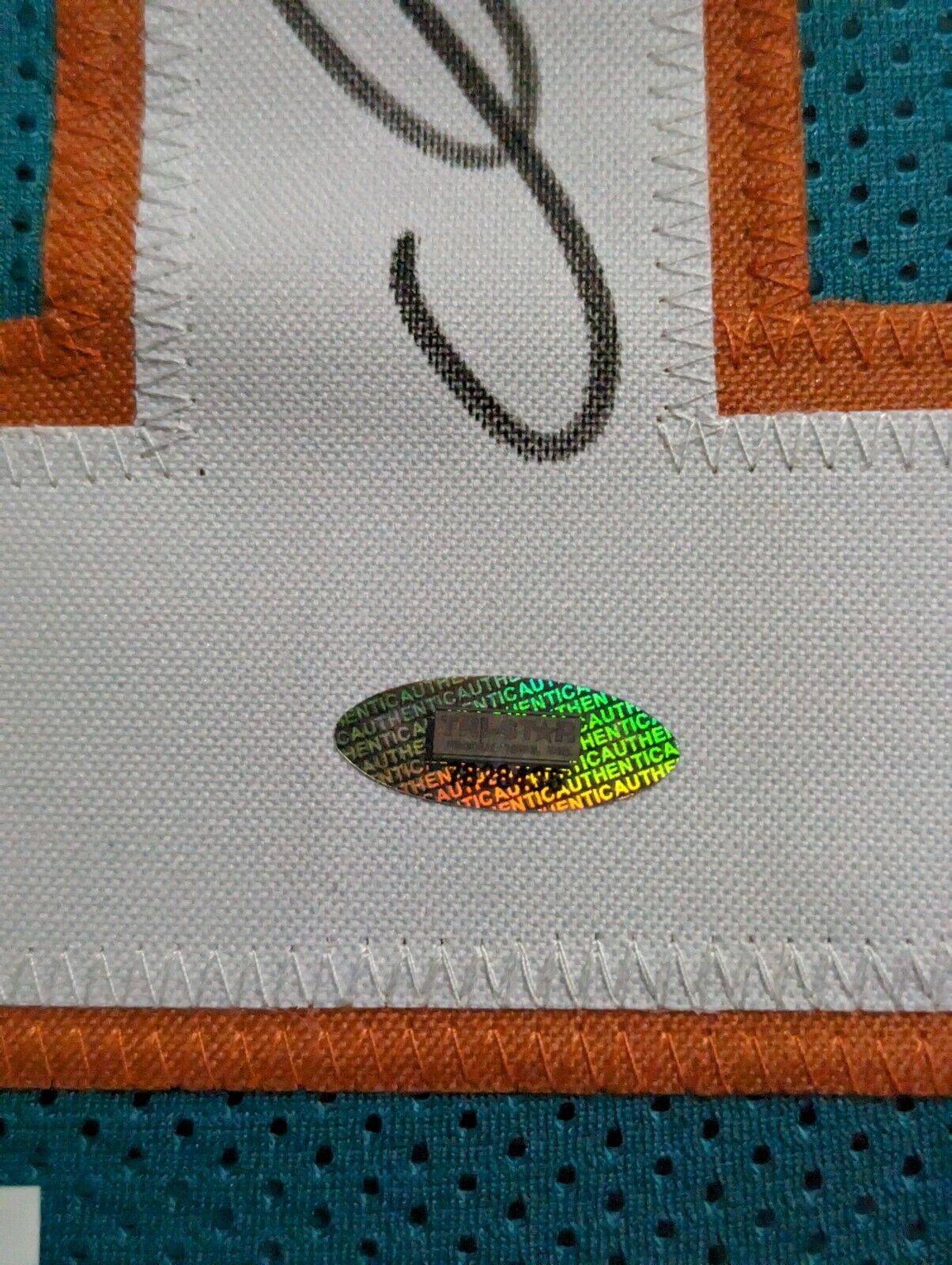 MVP Authentics Framed Miami Dolphins Dan Marino Autographed Signed Jersey Tristar Holo 765 sports jersey framing , jersey framing