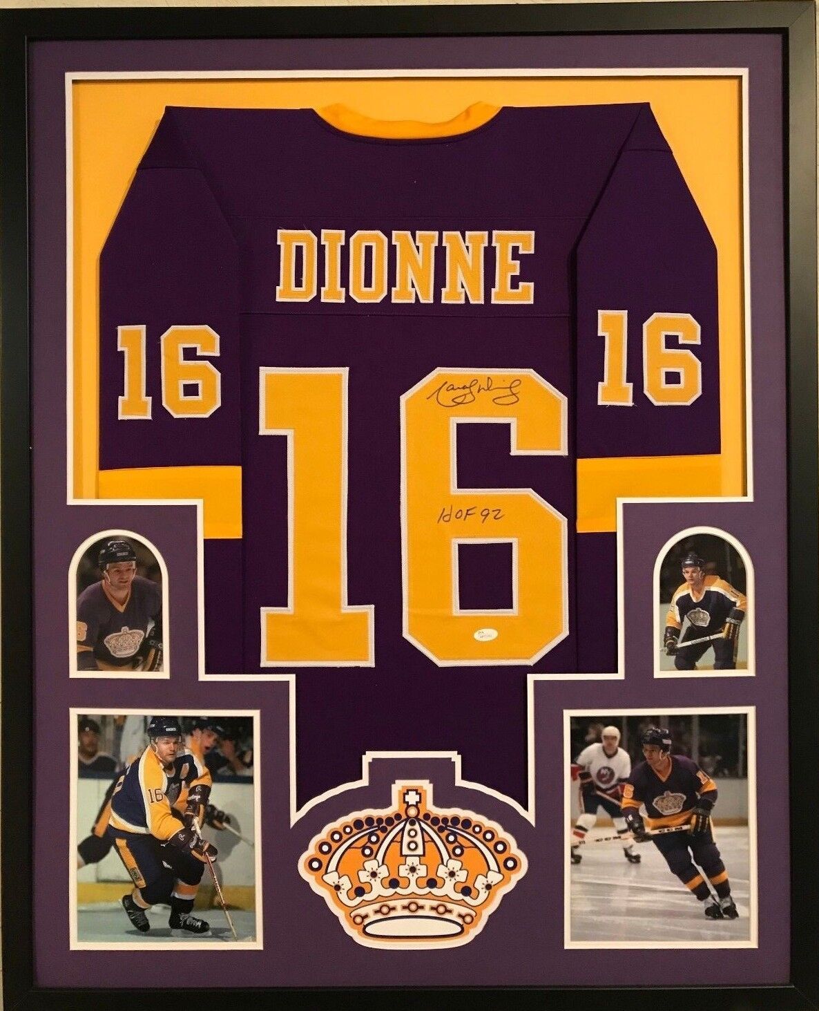 MVP Authentics Framed Marcel Dionne Autographed Signed Inscribed L.A. Kings Jersey Jsa Coa 540 sports jersey framing , jersey framing