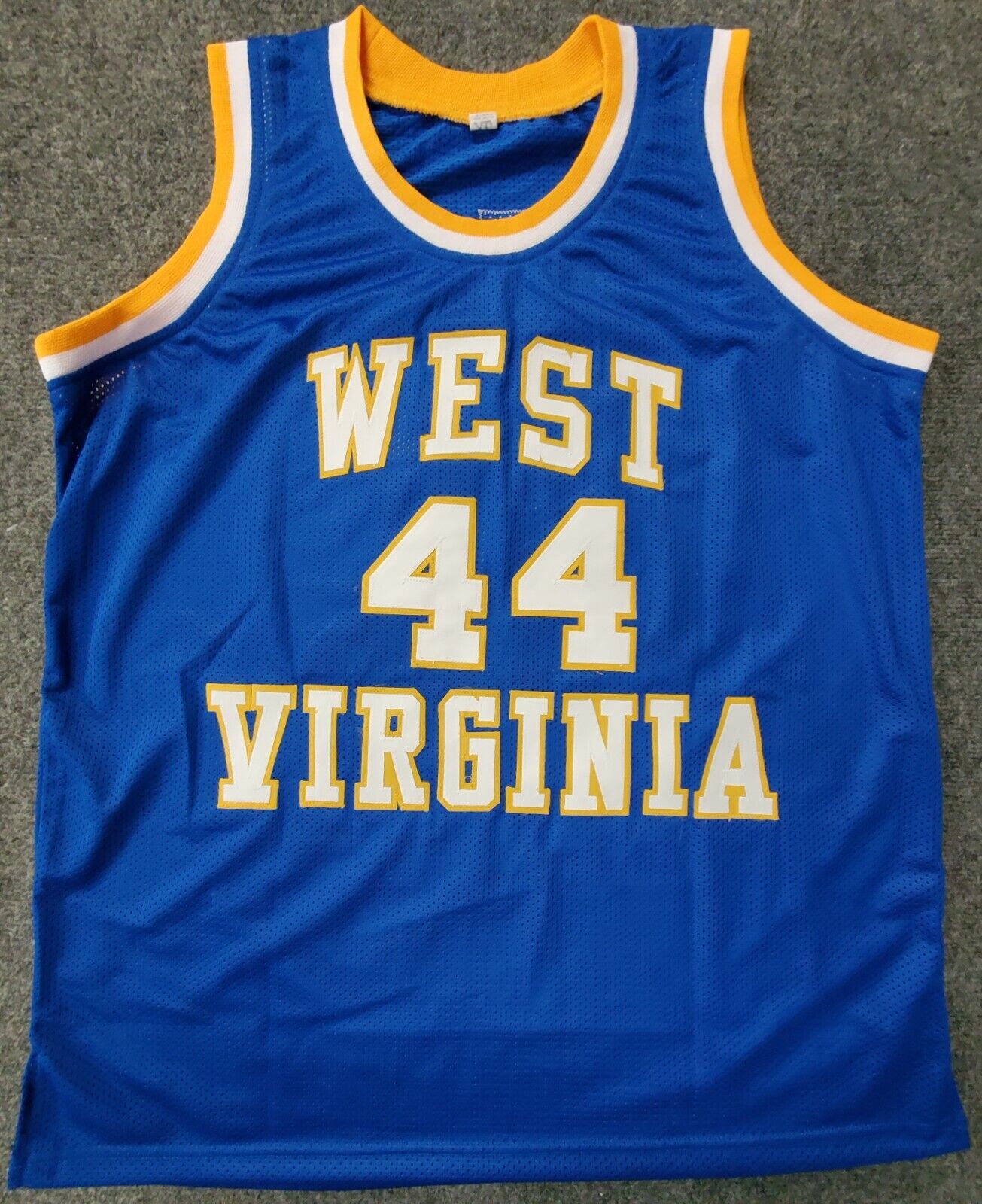 West Virginia Mountaineers Jerry West Autographed Signed Jersey Psa Coa