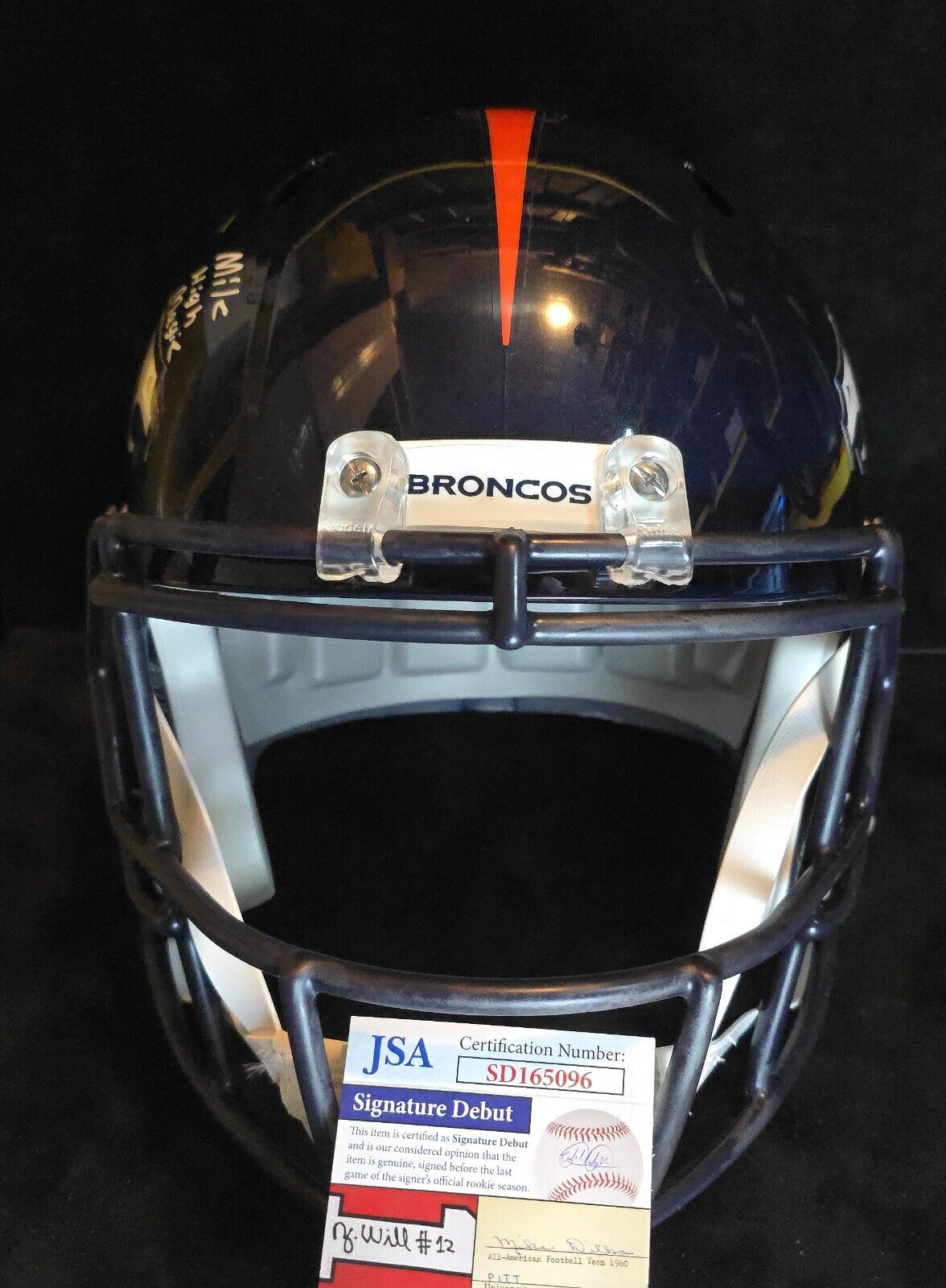 Denver Broncos Pat Surtain Ii Signed Insc Speed Replica Full Size Helmet Jsa