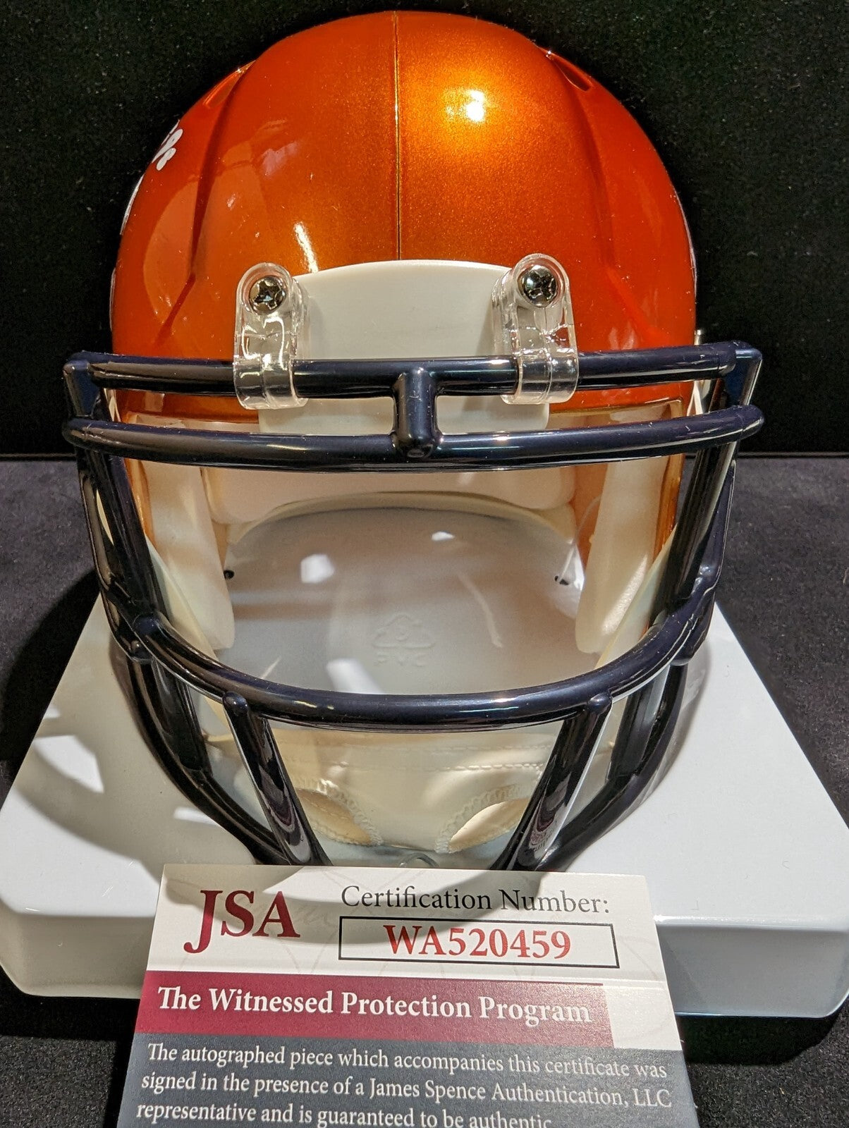 Mike Singletary Signed Inscribed Chicago Bears Flash Mini Helmet Jsa Coa