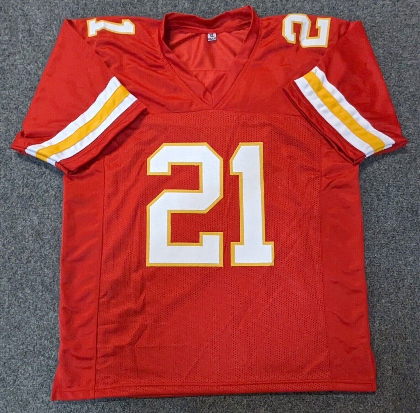 Kansas City Chiefs Trent Mcduffie Autographed Rookie Number 21 Jersey Jsa Coa