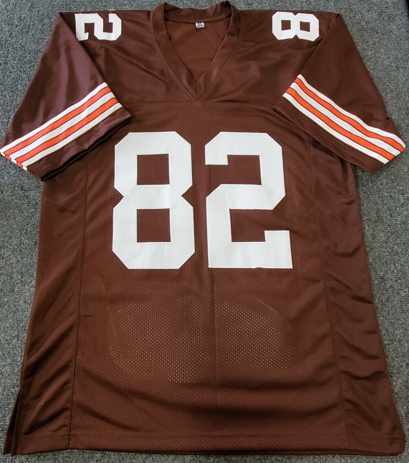 MVP Authentics Cleveland Browns Ozzie Newsome Autographed Signed Stat Jersey Beckett Holo 134.10 sports jersey framing , jersey framing