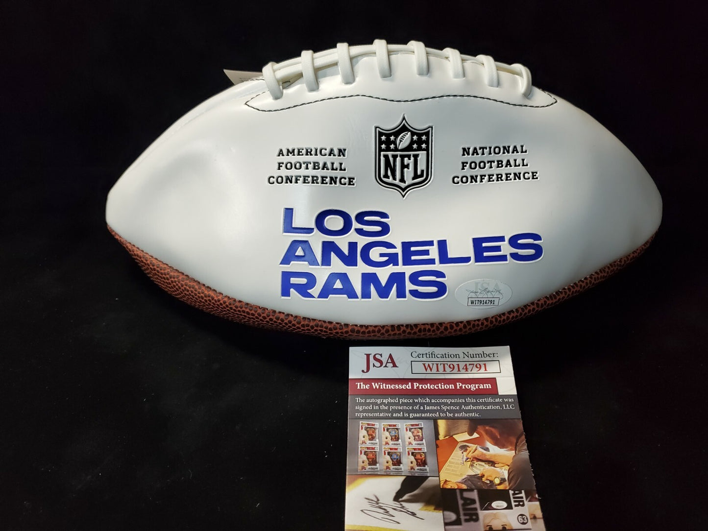 Los Angeles Rams Jalen Ramsey Autographed Signed Rams Logo Football Jsa Coa