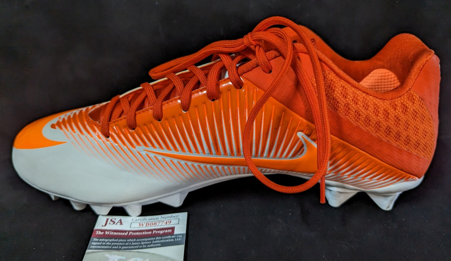 Denver Broncos Rick Upchurch Autographed Inscribed Cleat Jsa Coa
