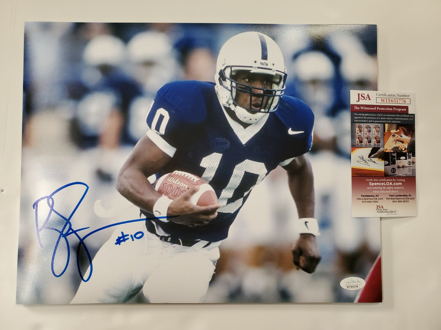 Penn State Nittany Lions Bobby Engram Autographed Signed 11X14 Photo Jsa Coa