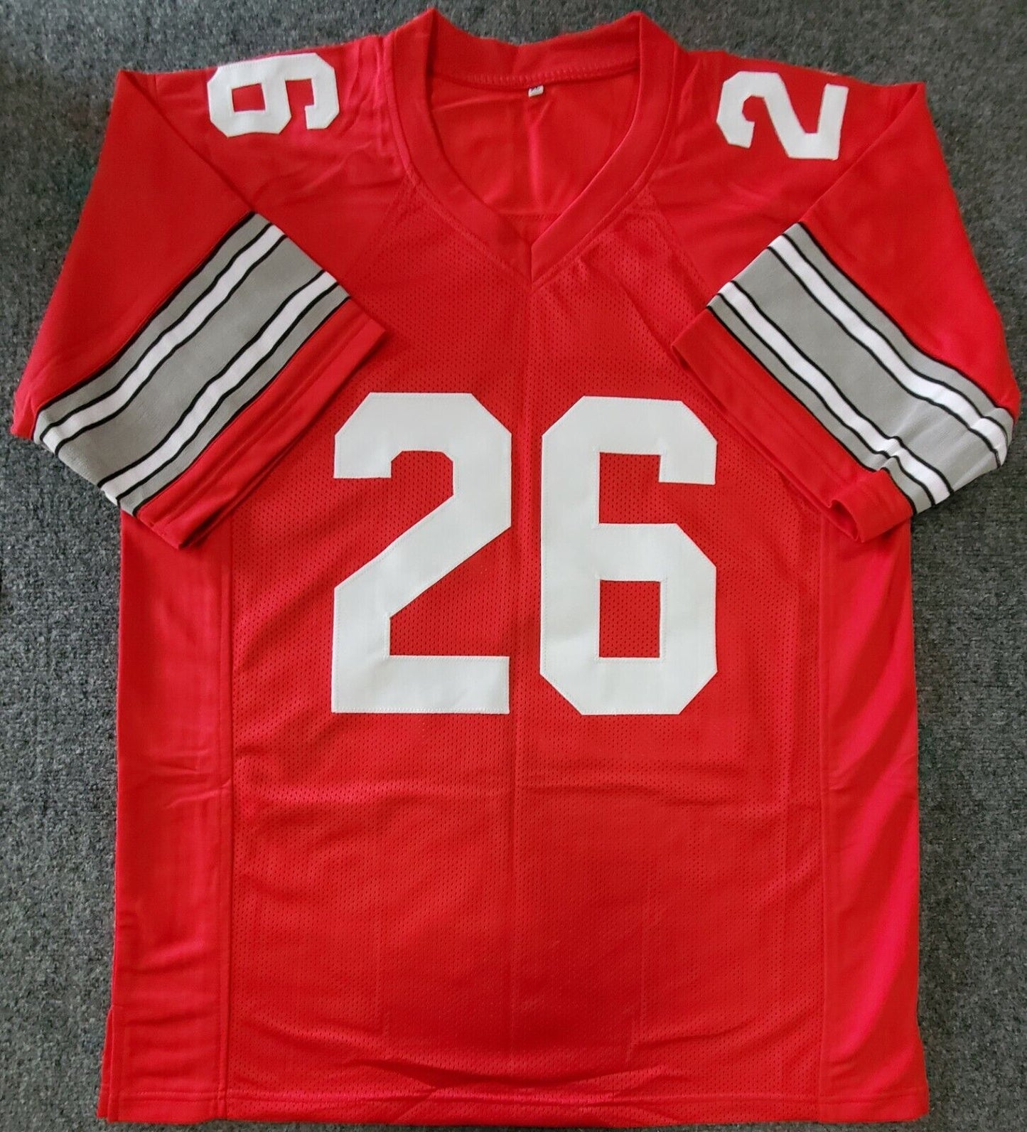 MVP Authentics Ohio State Buckeyes Robert Smith Autographed Signed Jersey Jsa Coa 116.10 sports jersey framing , jersey framing