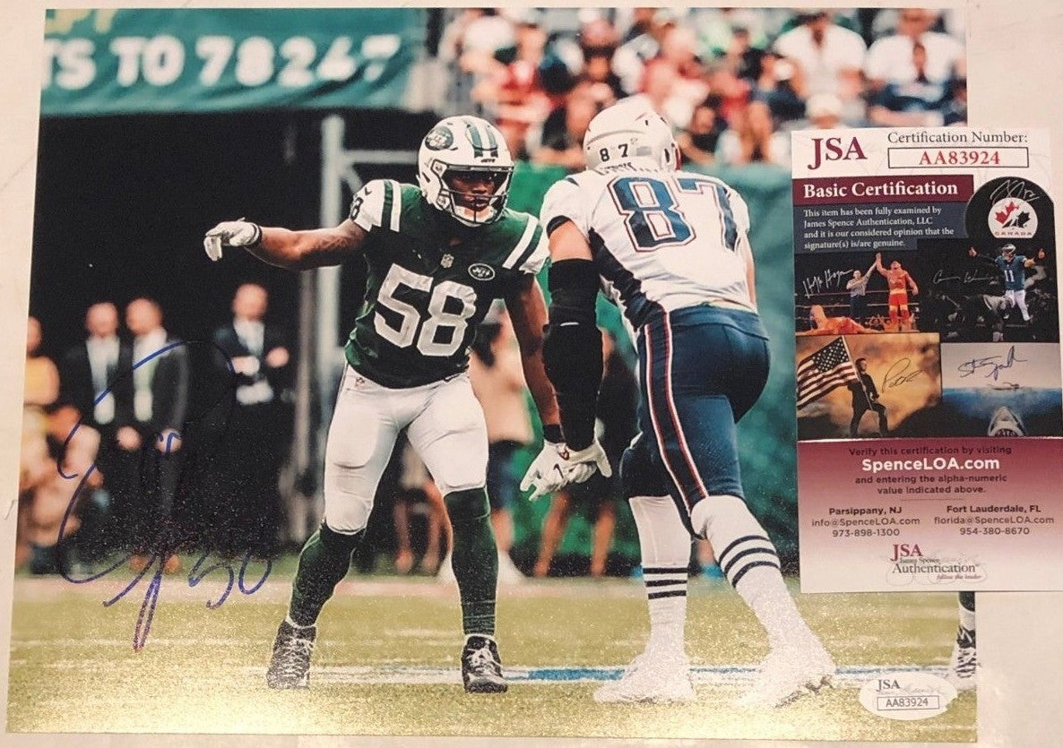 Darron Lee Autographed Signed N.Y. Jets 8X10 Photo Jsa Coa