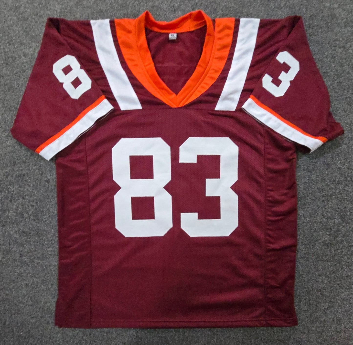Virginia Tech Hokies Jaylin Lane Signed Autographed Football Jersey Bas Holo