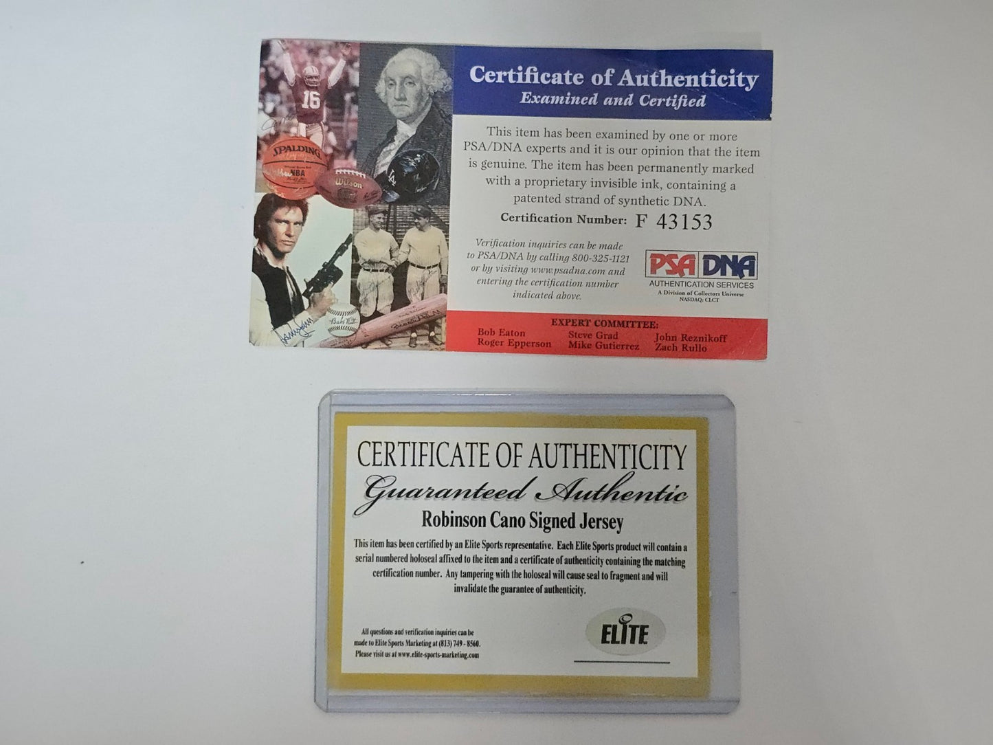 Framed New York Yankees Robinson Cano Autographed Signed Jersey Psa Coa