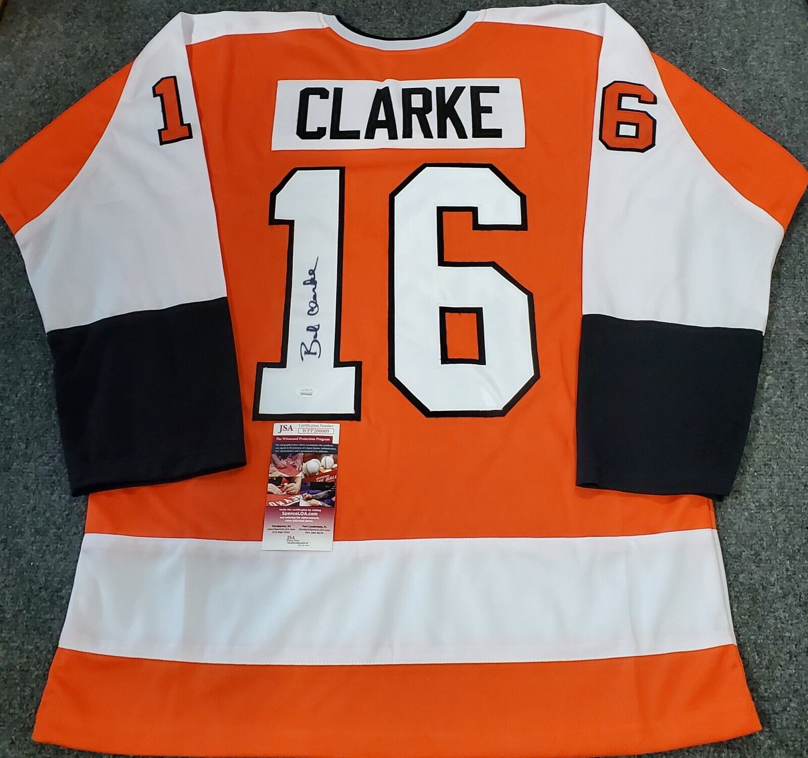 Philadelphia Flyers Bobby Clarke Autographed Signed Jersey Jsa Coa