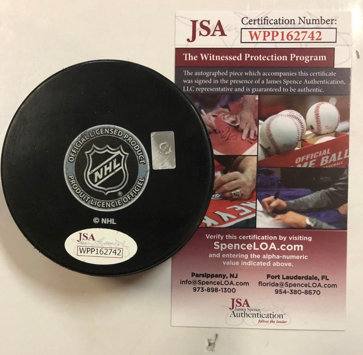 Will Butcher Autographed Signed New Jersey Devils Logo Puck Jsa Coa
