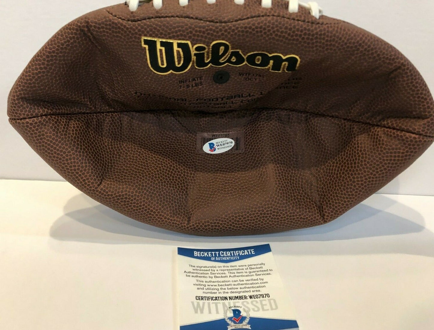 New England Patriots Chase Winovich Autographed Signed Nfl Football Beckett Coa