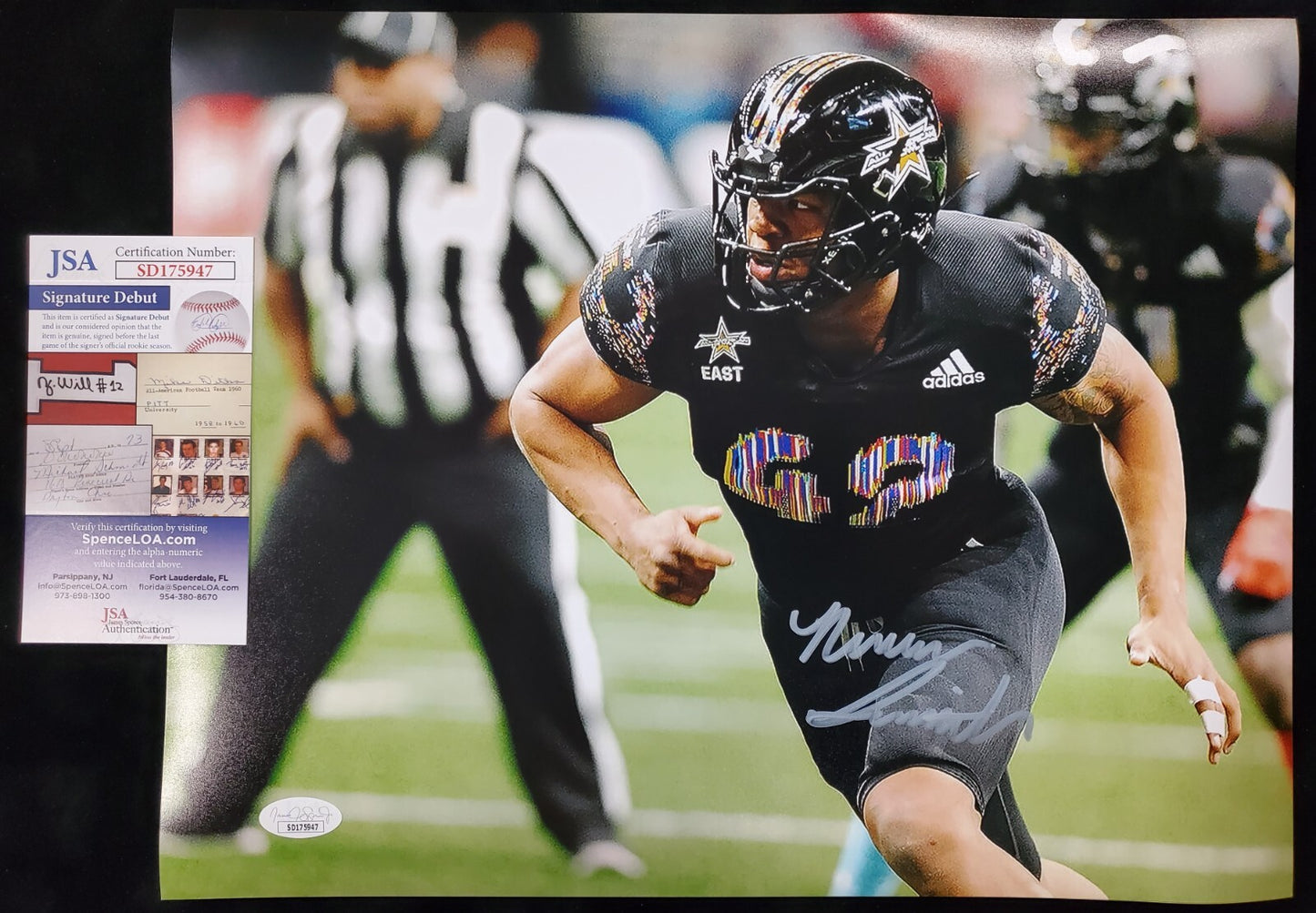 Georgia Bulldogs Nolan Smith Jr Signed 11X14 Photo Jsa Coa