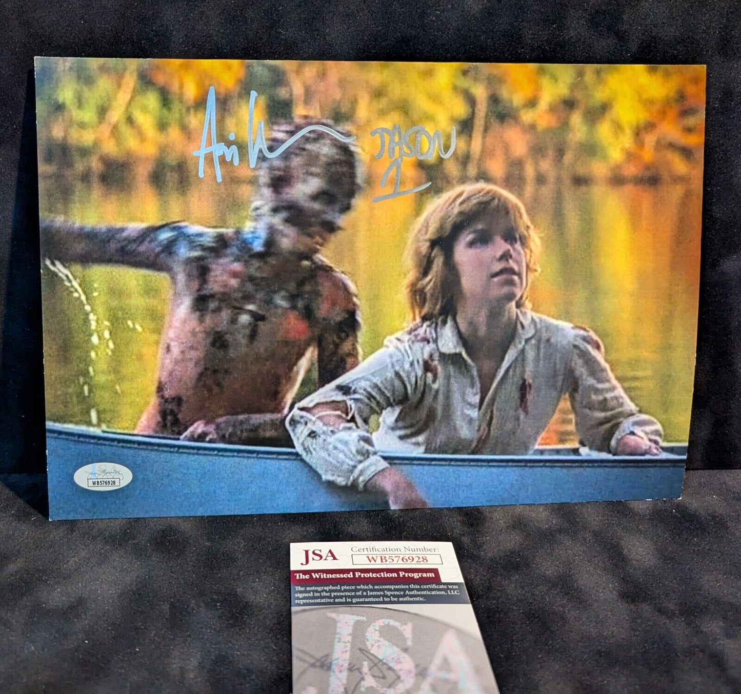 Ari Lehman Signed Inscribed Jason Voorhees Friday The 13Th 8X12 Photo Jsa Coa