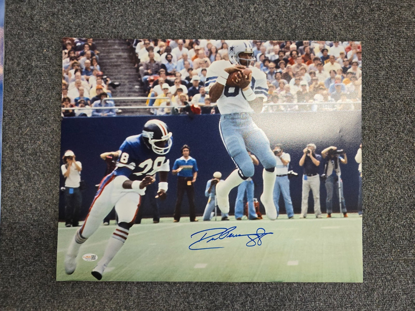 Dallas Cowboys Drew Pearson Autographed Signed Inscribed 16X20 Photo Jsa Coa
