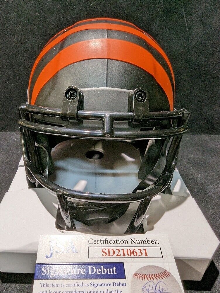 MVP Authentics Cincinnati Bengals Myles Murphy Autographed Signed Eclipse Mini Helmet Jsa Coa 117 sports jersey framing , jersey framing