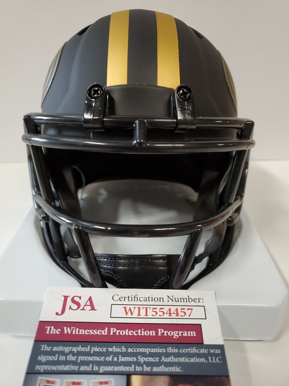 San Francisco 49Ers Anquan Boldin Autographed Eclipse Mini Helmet Jsa Coa