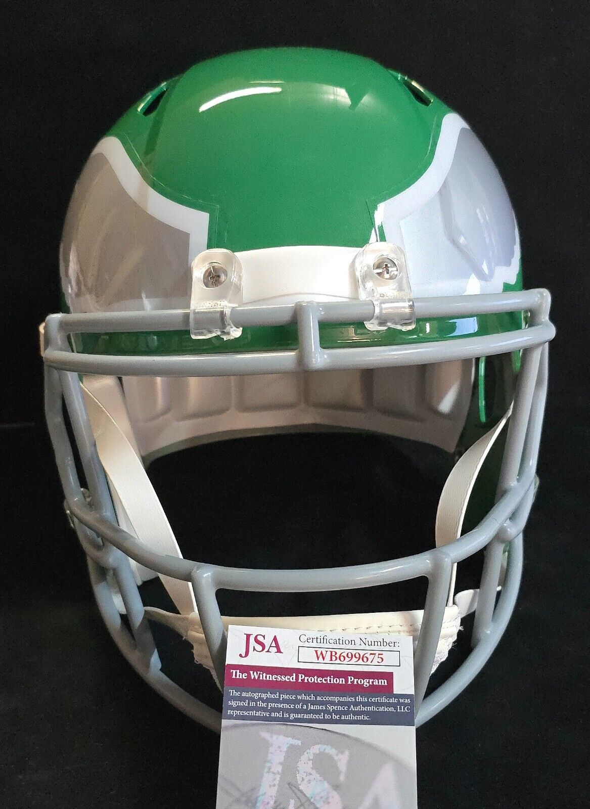 Philadelphia Eagles Fletcher Cox Signed Full Size Kelly Replica Helmet Jsa Coa