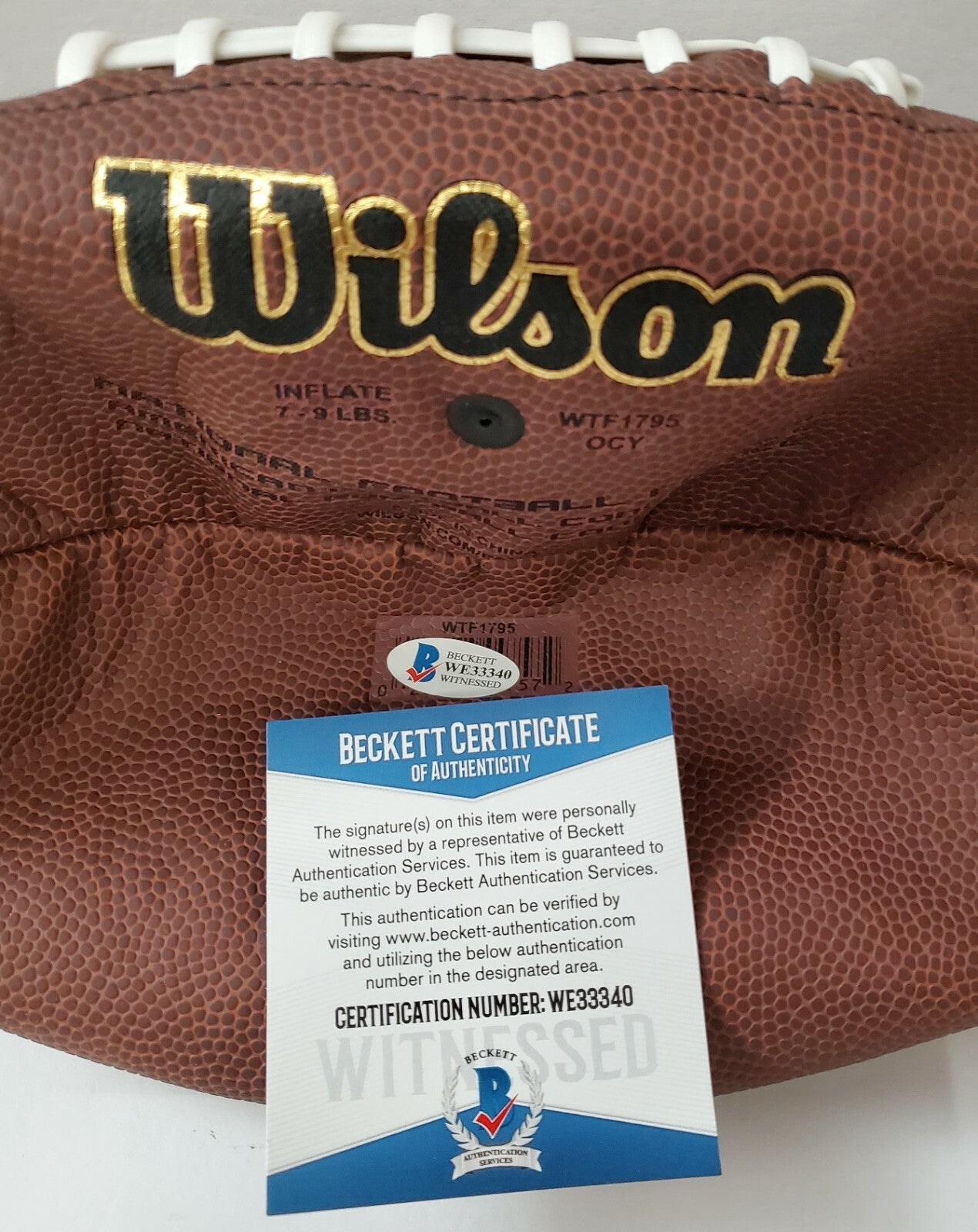 Buffalo Bills Tremaine Edmunds Autographed Signed Nfl Football Beckett Coa