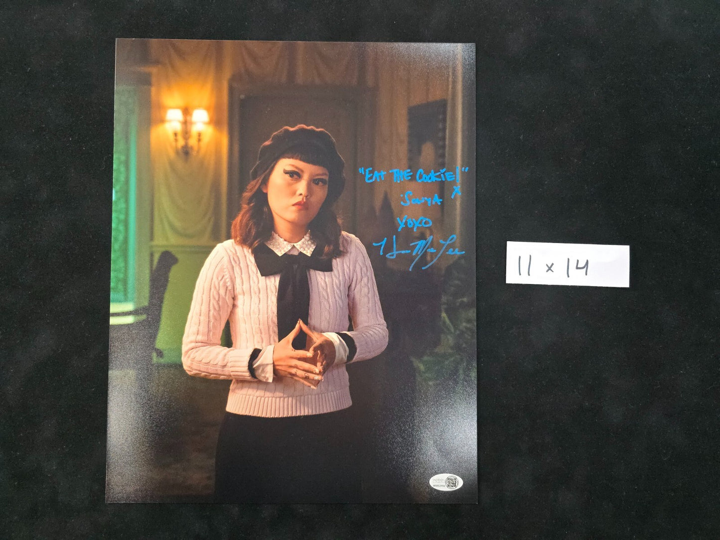 Hana Mae Lee Autographed 11X14 The Babysitter: Killer Queen Sonya Photo Jsa