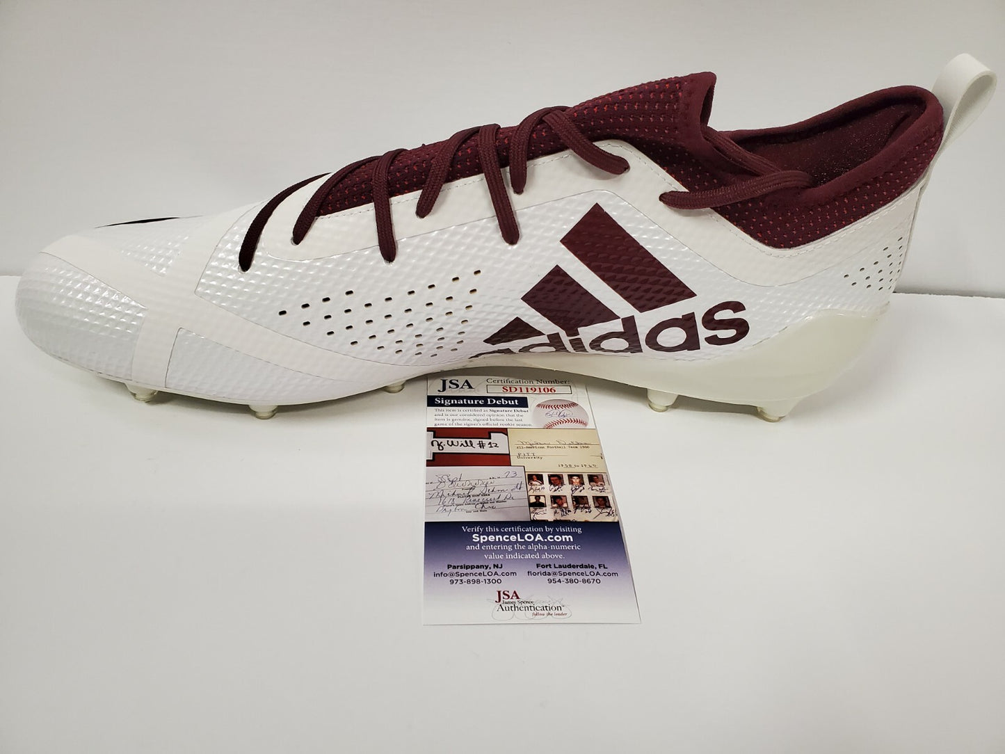 Frank Darby Autographed Signed Adidas Cleat Jsa Coa