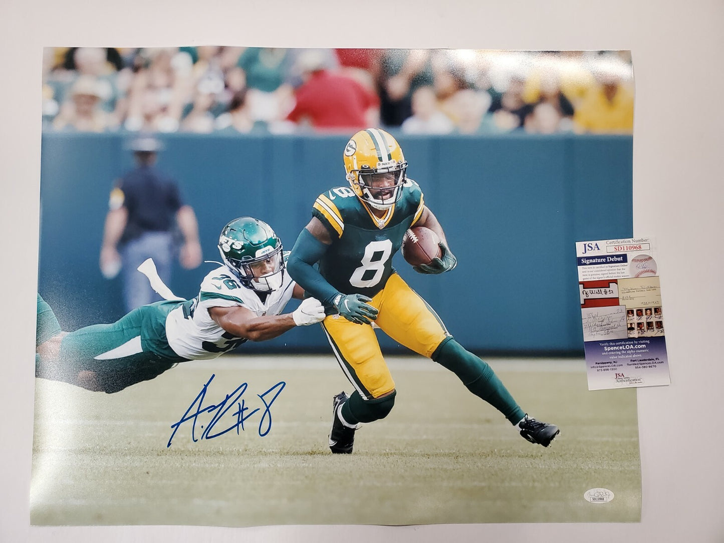 Green Bay Packers Amari Rodgers Autographed 16X20 Photo Jsa Coa