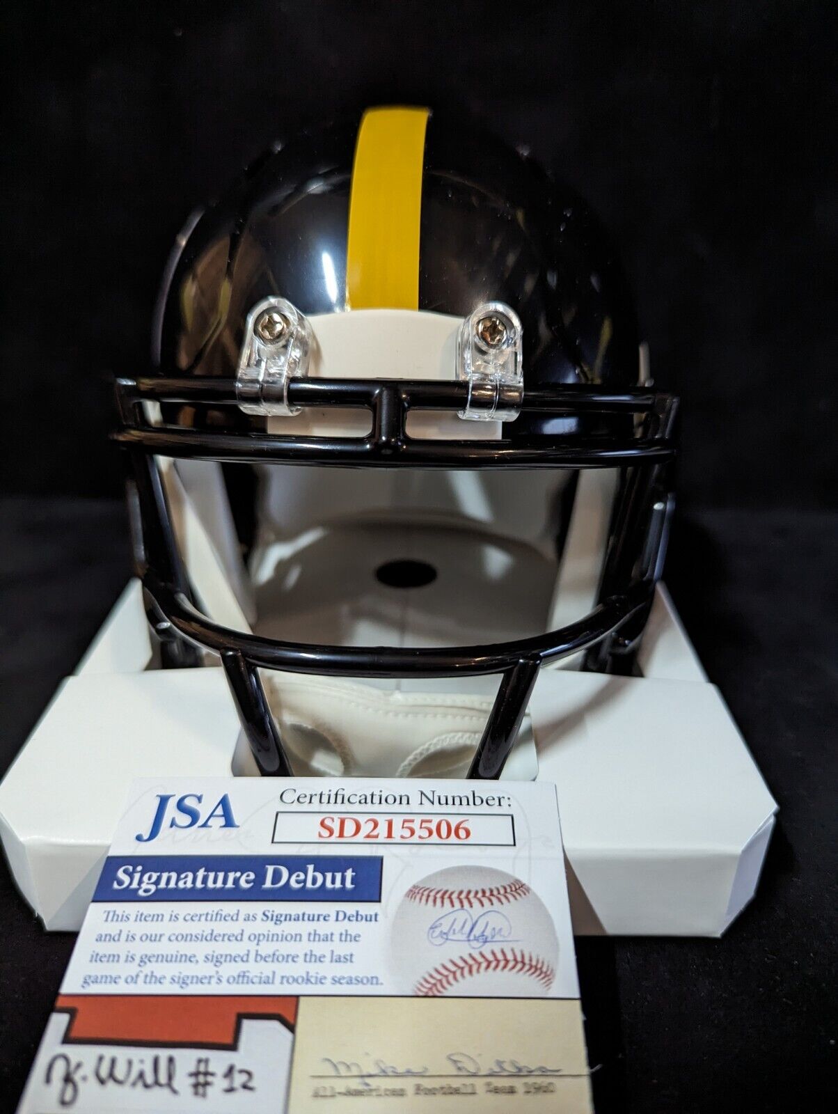 Pittsburgh Steelers Keeanu Benton Autographed Speed Mini Helmet Jsa Coa