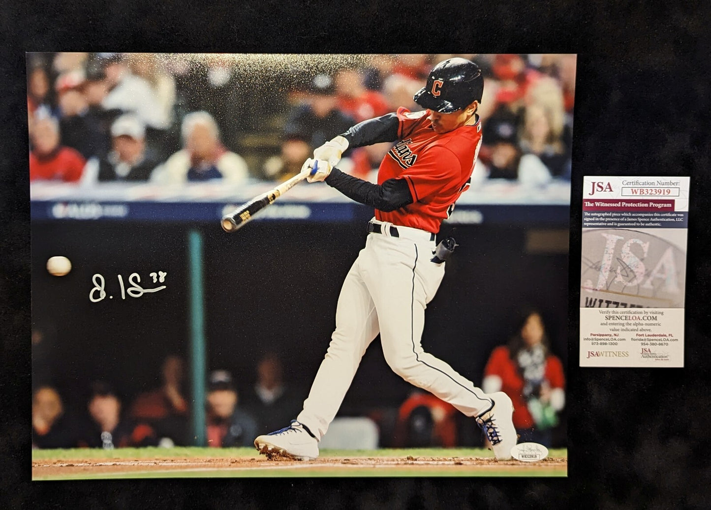 Cleveland Guardians Steven Kwan Autographed Signed 11X14 Photo Jsa Coa