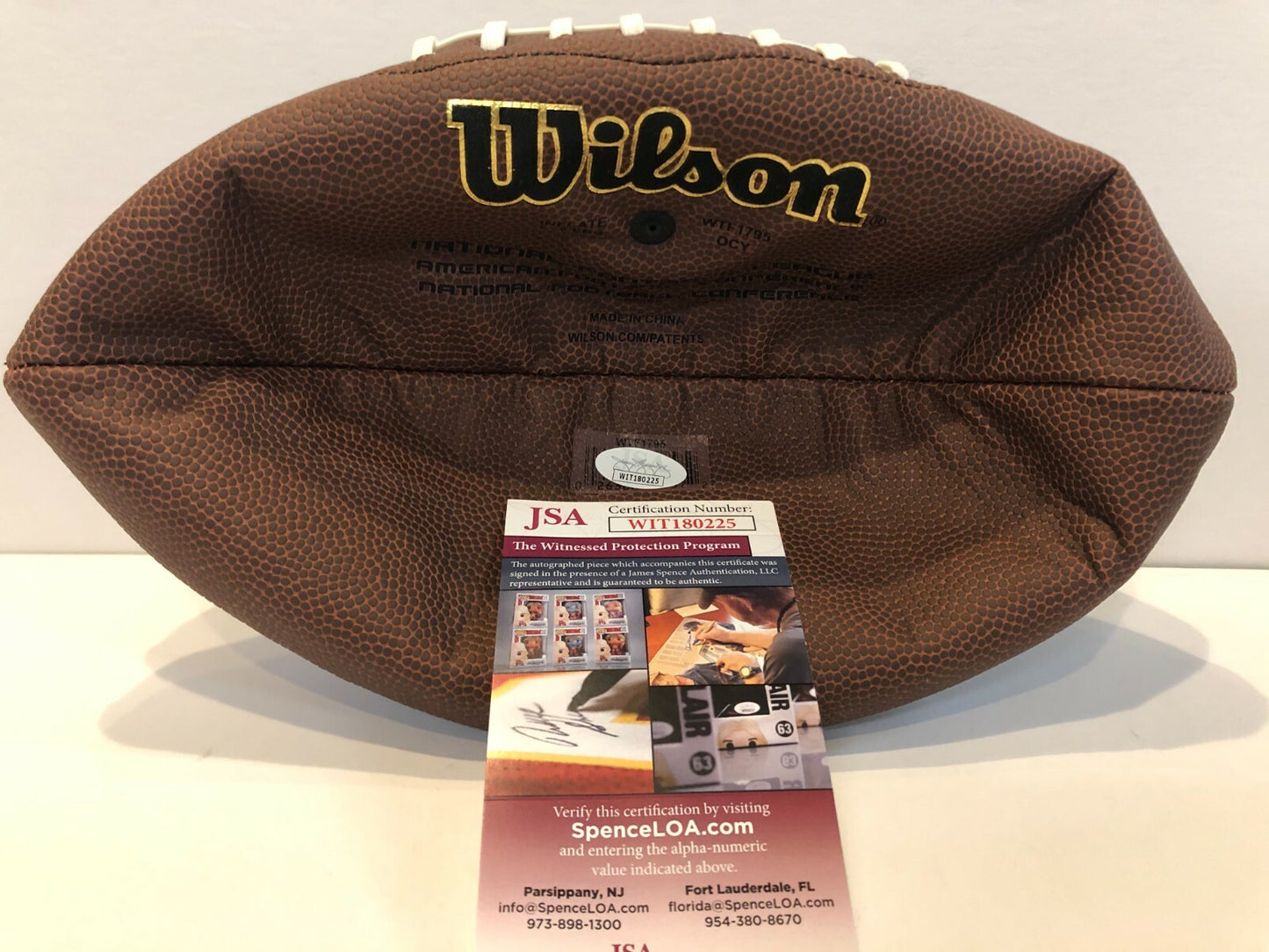 Miami Dolphins Ricky Williams Signed Inscribed Smoke Weed Nfl Football Jsa Coa