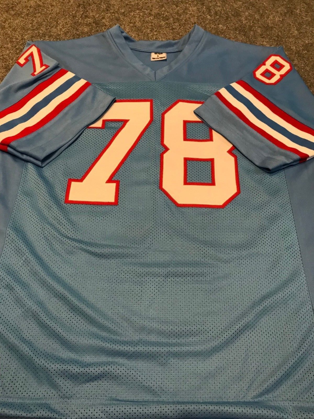 MVP Authentics Houston Oilers Curley Culp Autographed Signed Inscribed Jersey Jsa Coa 99 sports jersey framing , jersey framing