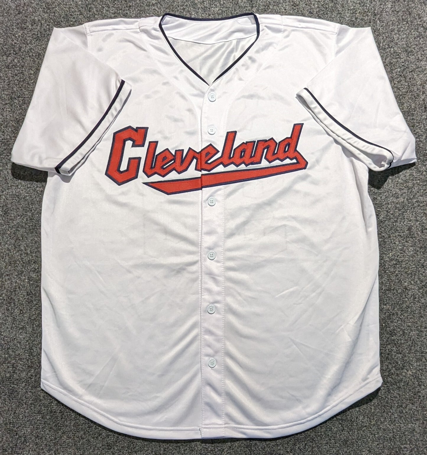 Steven Kwan Autographed Signed Cleveland Guardians Style Custom Jersey Jsa Coa