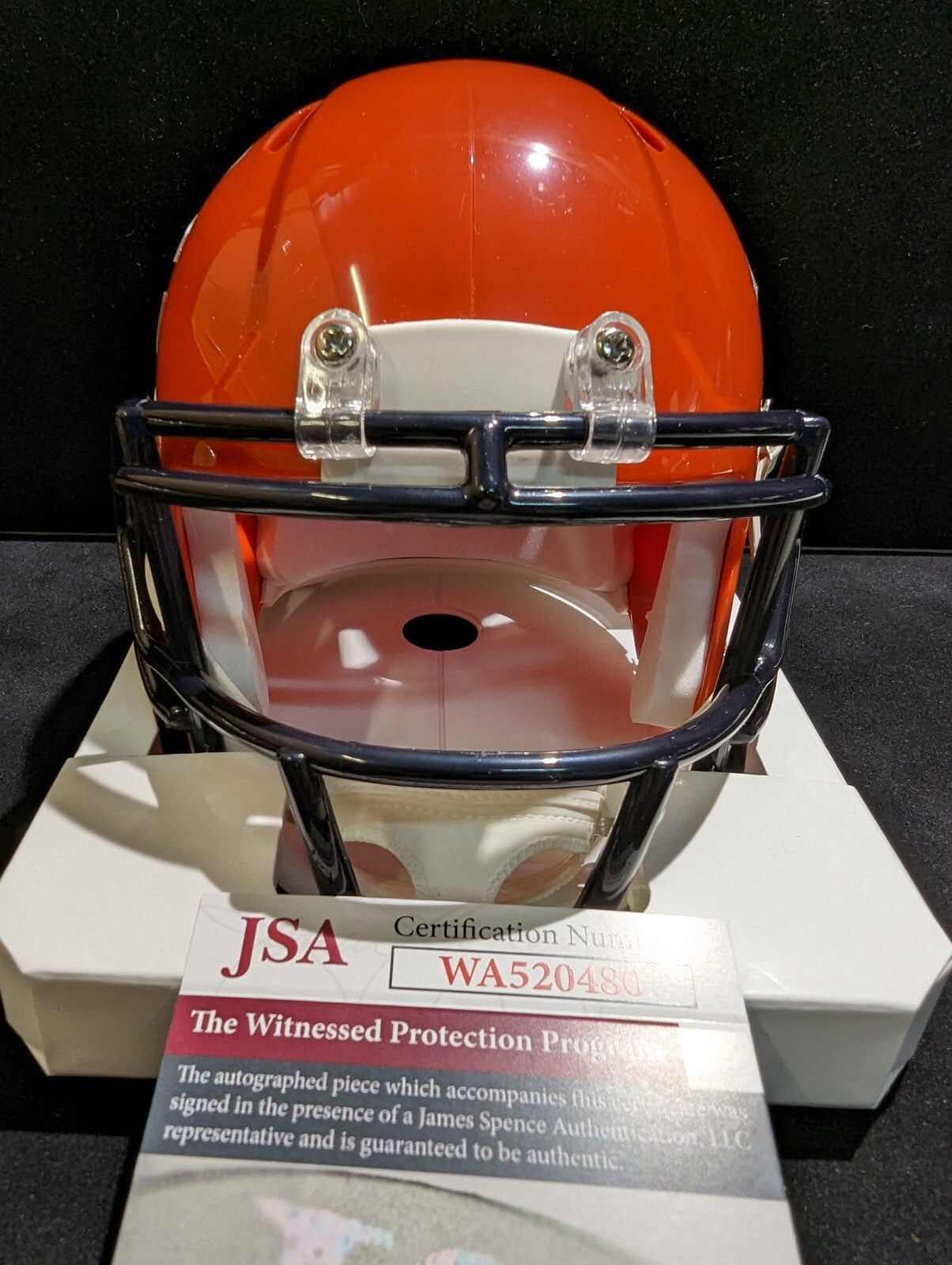 Mike Singletary Signed Chicago Bears Throwback Mini Helmet Jsa Coa
