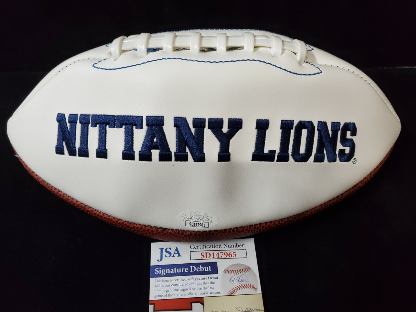 Odafe Jayson Oweh Autographed Signed Logo Football Jsa Coa