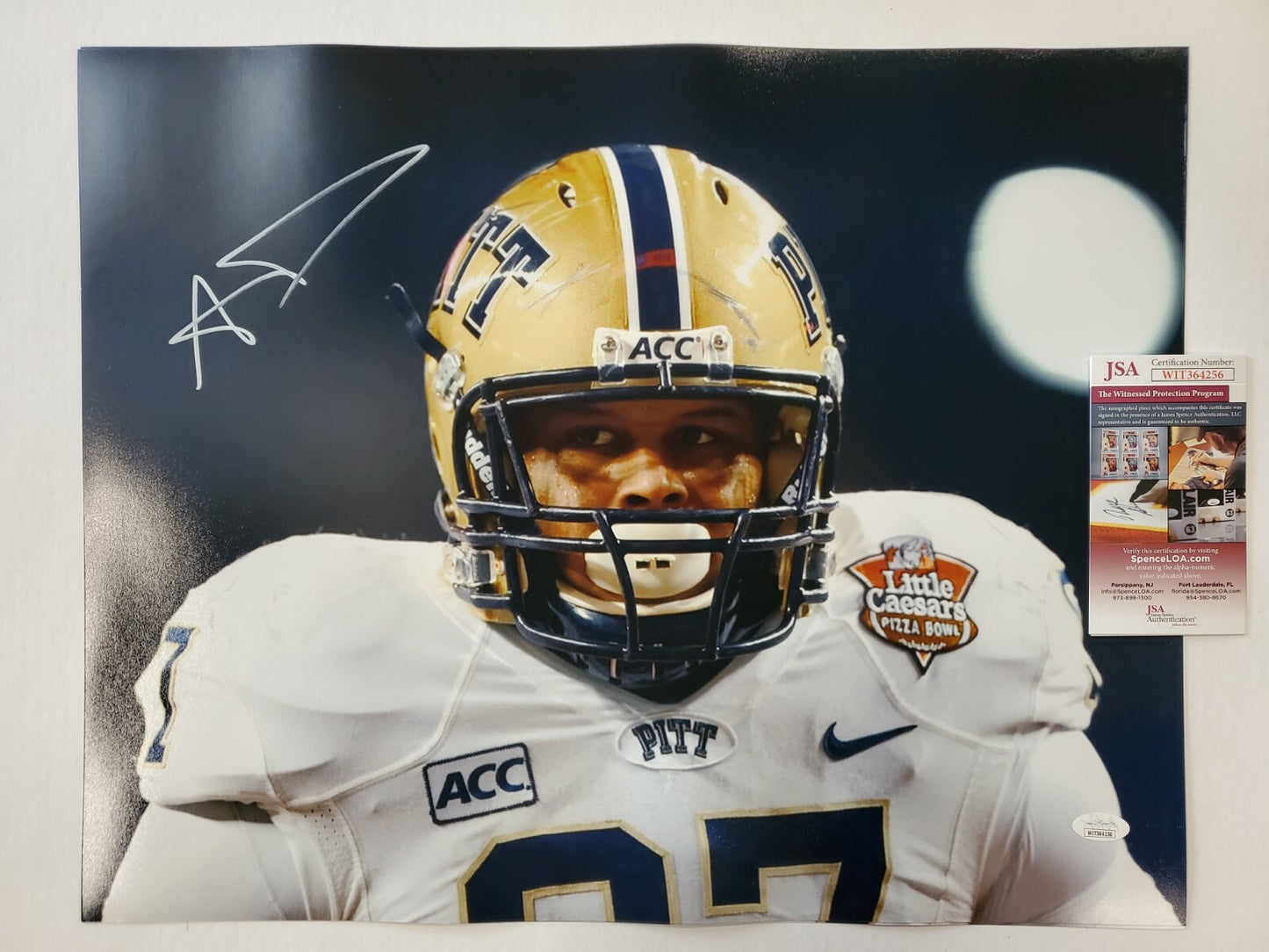 Aaron Donald Autographed Signed Pittsburgh Panthers 16X20 Photo Jsa Coa
