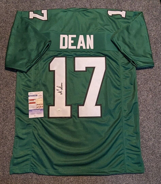 MVP Authentics Philadelphia Eagles Nakobe Dean Autographed Signed Jersey Jsa Coa 130.50 sports jersey framing , jersey framing
