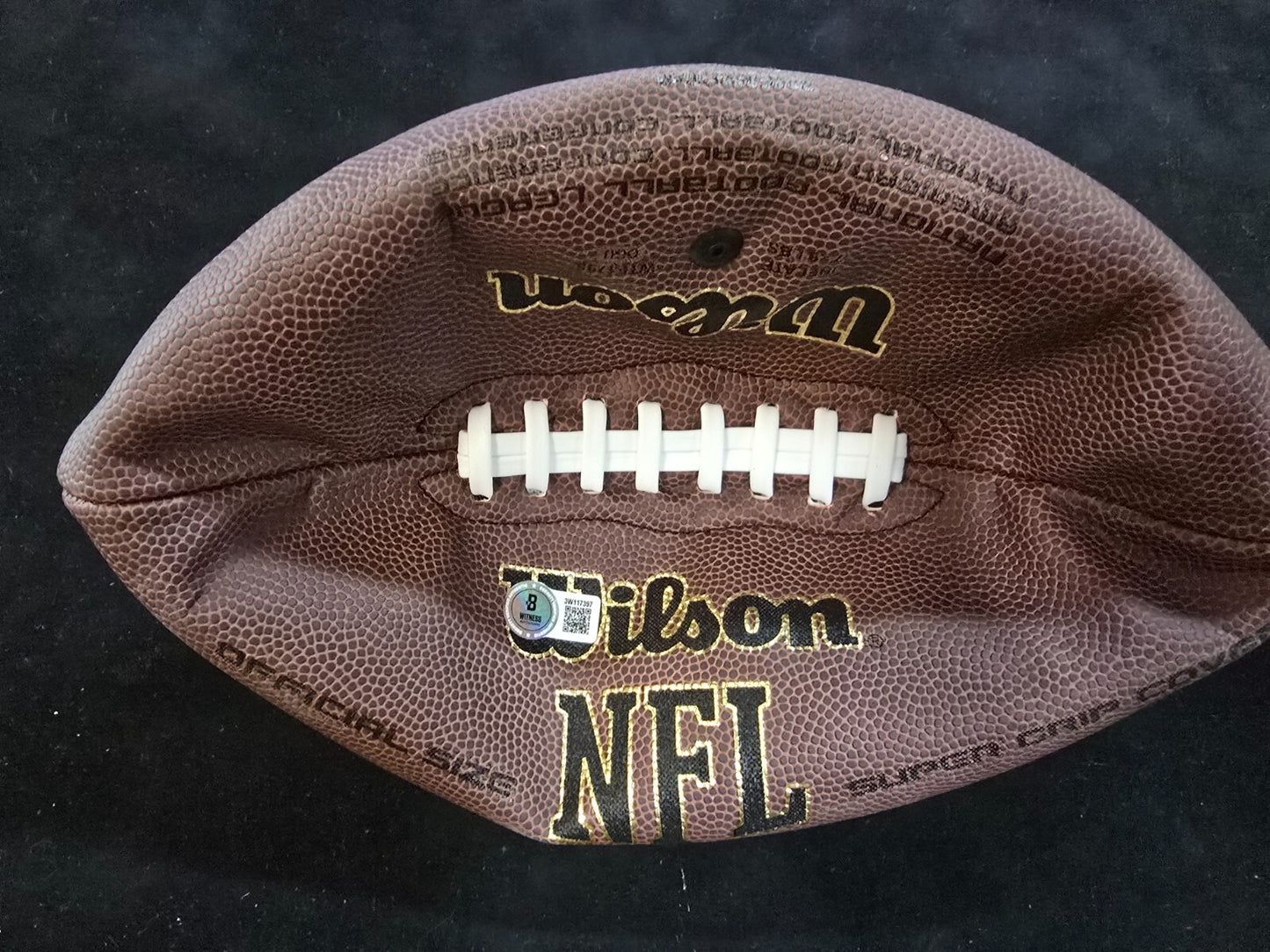 Los Angeles Rams Braden Fiske Signed Nfl Football Beckett Holo