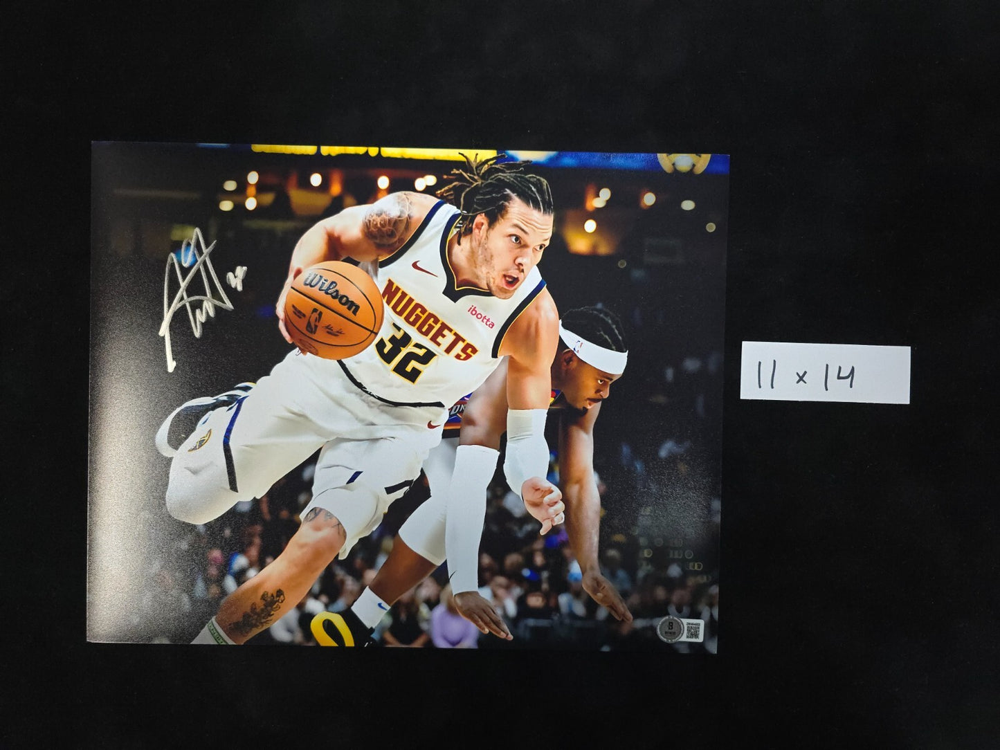 Denver Nuggets Aaron Gordon Autographed Signed 11X14 Photo Beckett Holo