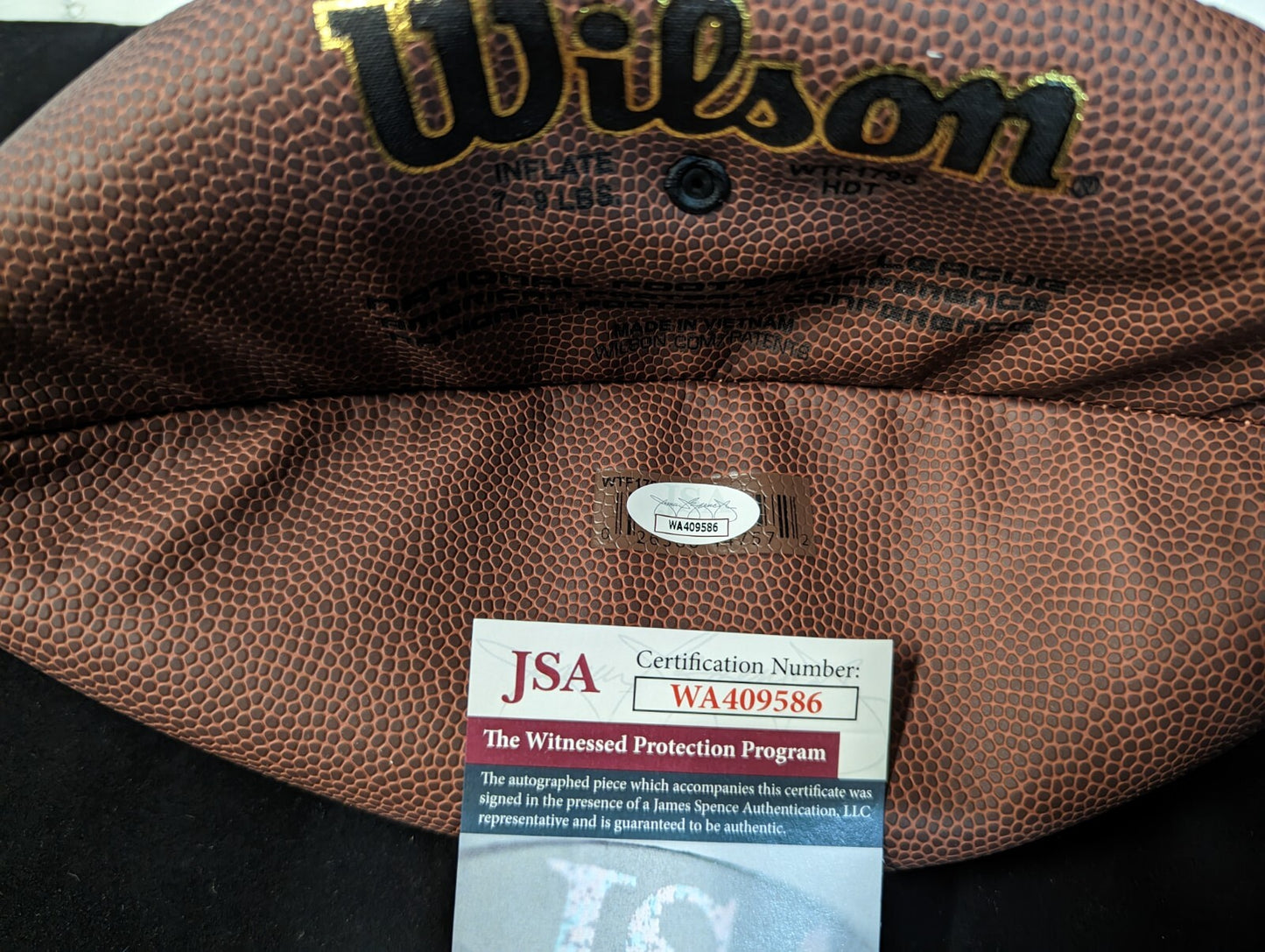 Denver Broncos Javonte Williams Autographed Signed Nfl Football Jsa Coa