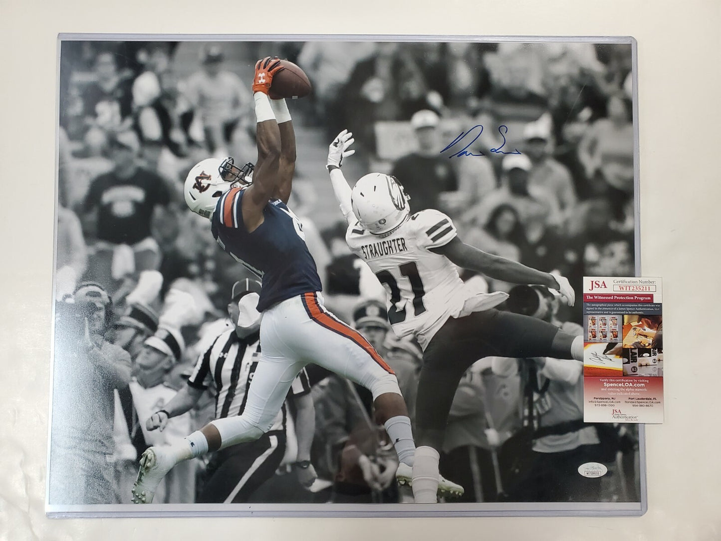 Darius Slayton Autographed Signed Auburn Tigers 16X20 Photo Jsa Coa