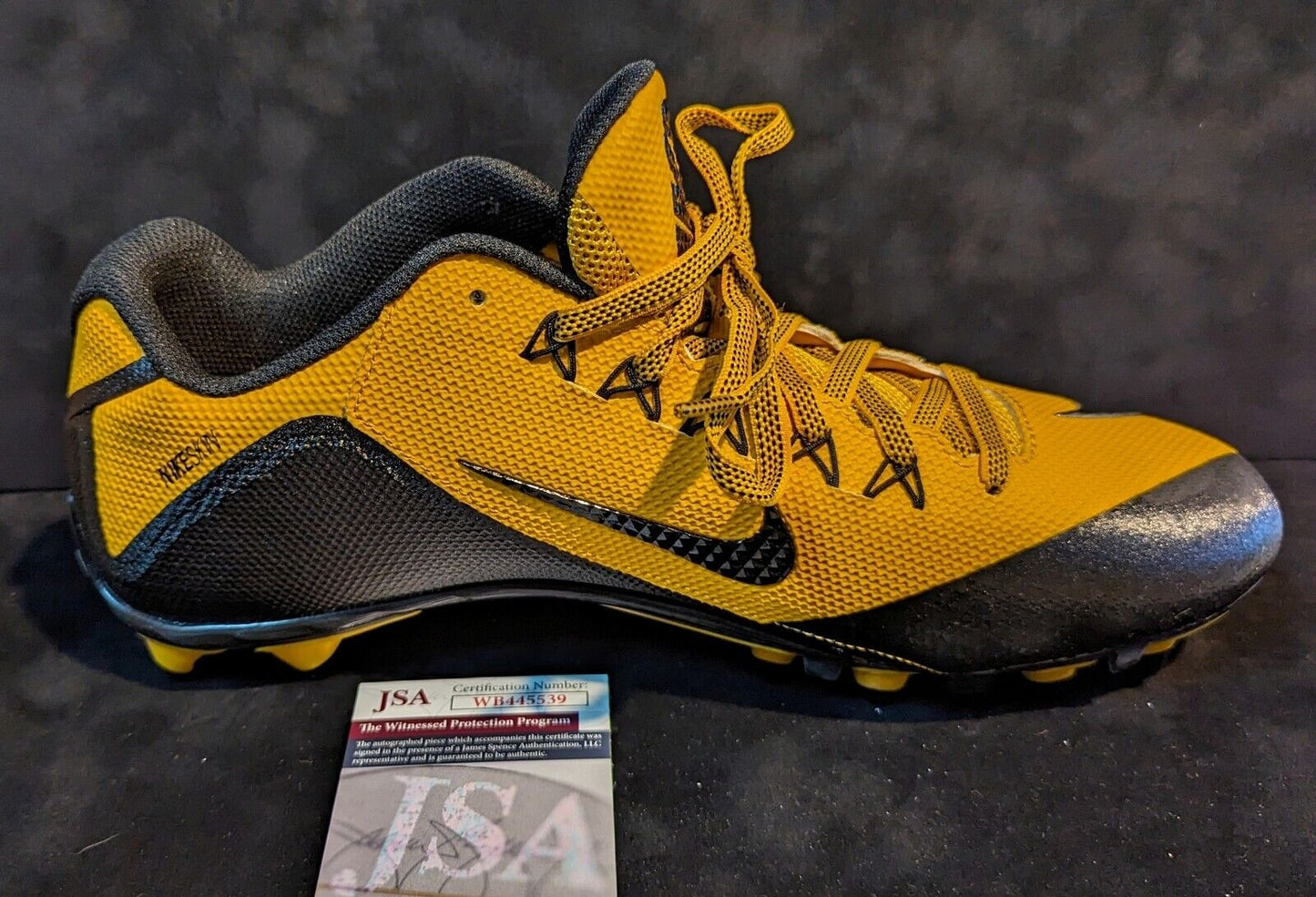 Pittsburgh Steelers Joey Porter Jr & Sr Dual Autographed Signed Cleat Jsa Coa
