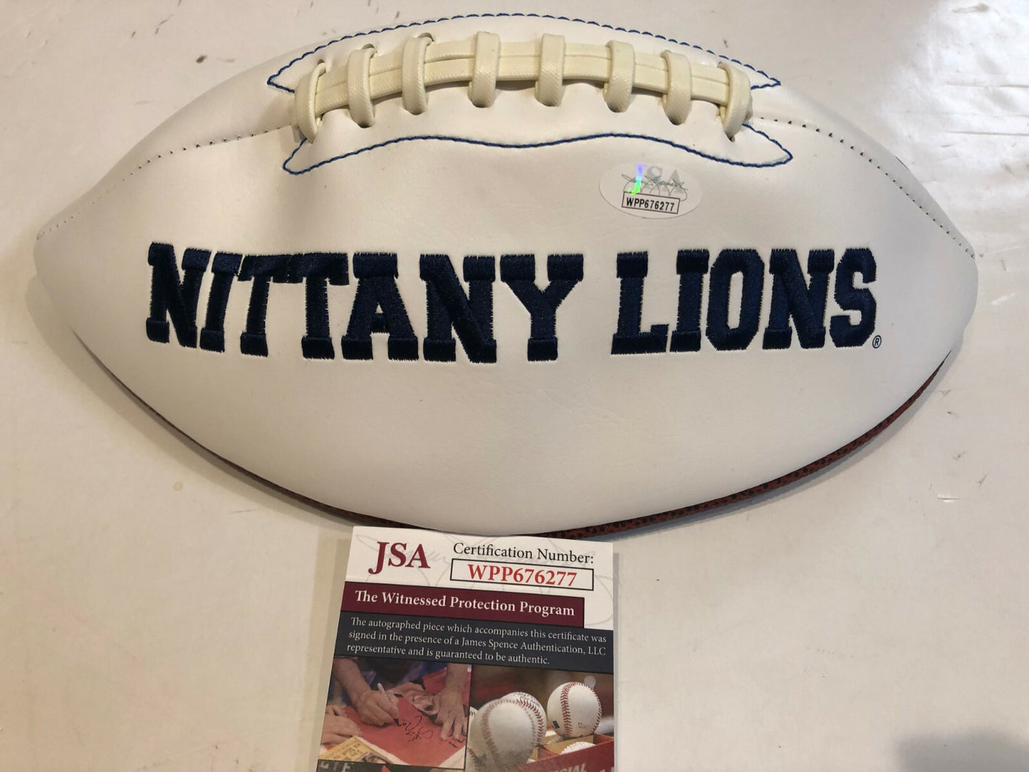 Shareef Miller Autographed Signed Inscribed Penn State Logo Football Jsa Coa